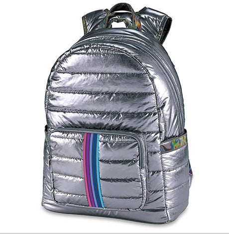 Top Trenz Metallic Puffer Strip Backpack - BP-PUF4OMBRE