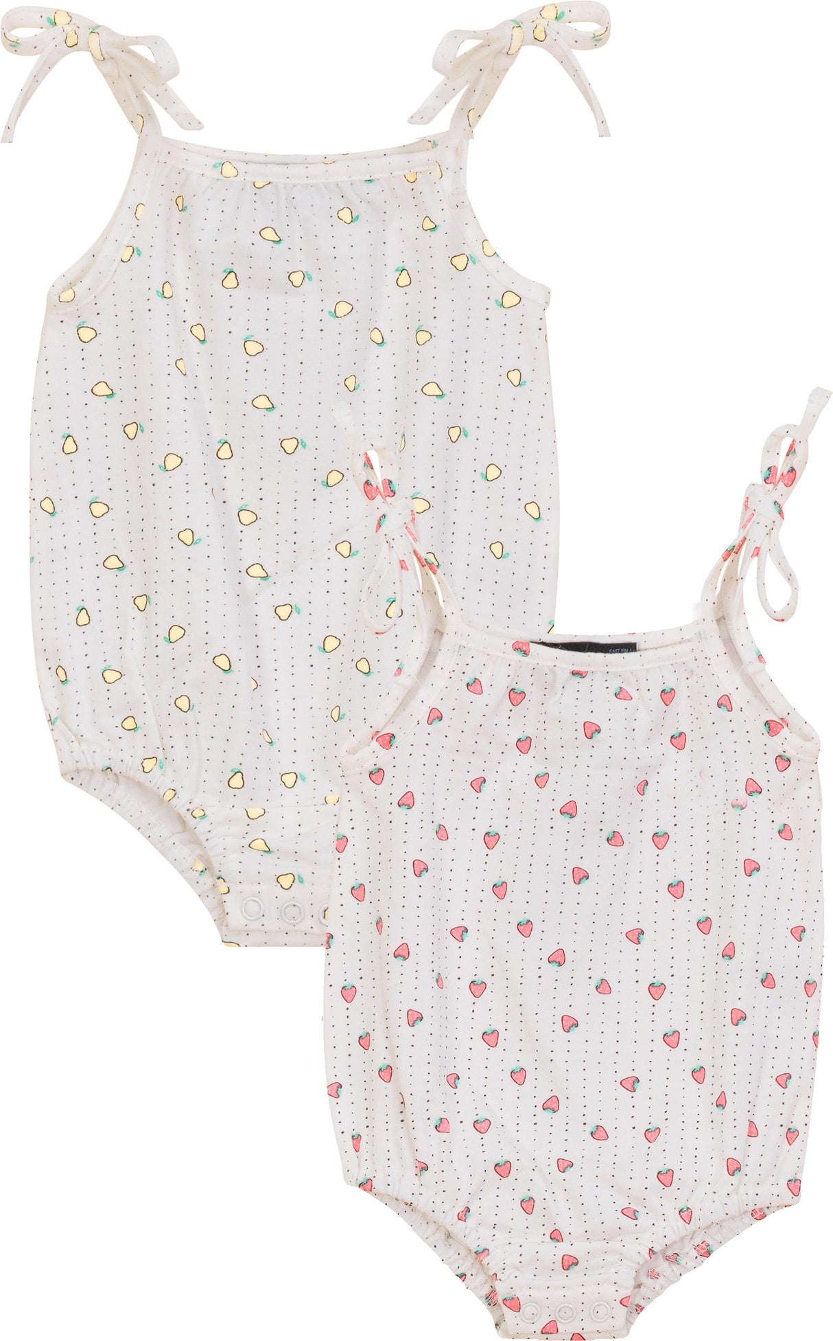 Puddles Baby Girls Fruit Print Bubble Romper - SB5CY2571