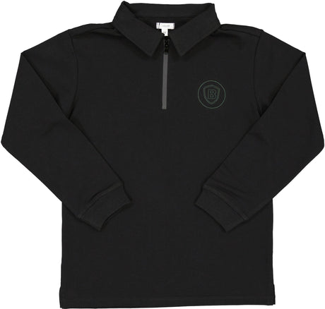 Bonjoy Boys Emblem Long Sleeve Polo Shirt - FW9