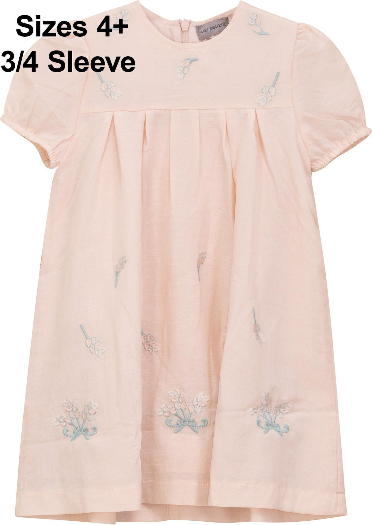 Posie & Pistachio Girls Floral Embroidered Dress - SB5CY2613