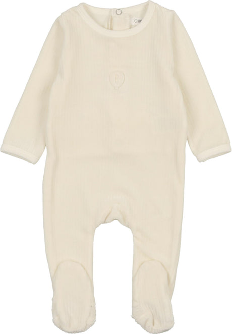 Bonjoy Baby Boys Girls Ribbed Velour Stretchie - BLW36F