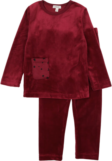 Bonjoy Boys Girls Velour Star Pajamas - BPW006S