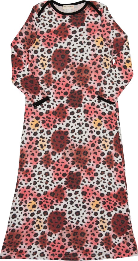 Sister Fruit Girls Leopard Print Cotton Nightgown - 9880