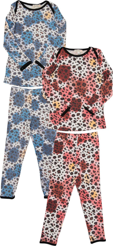 Sister Fruit Boys Girls Leopard Print Cotton Pajamas - 9780