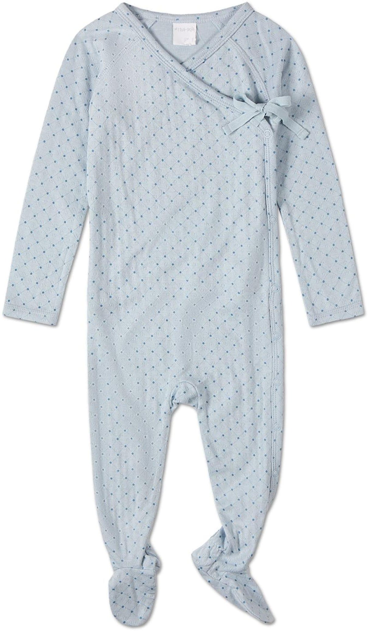 MiniMoi by Memoi Baby Boys Little Dots Pointelle Cotton Stretchie - IAG09450