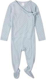 MiniMoi by Memoi Baby Boys Little Dots Pointelle Cotton Stretchie, Beanie Blanket Set - ING09287