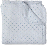 MiniMoi by Memoi Baby Boys Little Dots Pointelle Cotton Stretchie, Beanie Blanket Set - ING09287