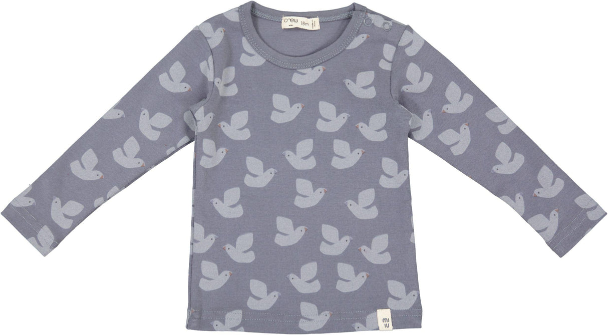 Crew Kids Boys Bird Print Long Sleeve T-shirt - AL2885