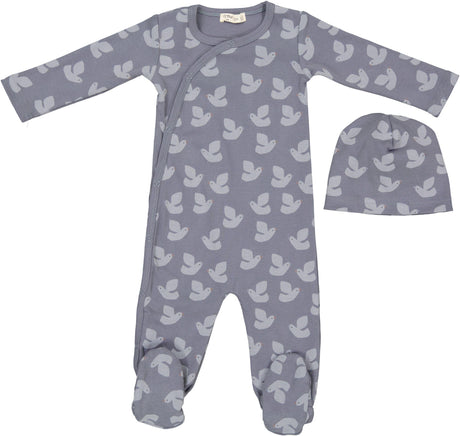 Crew Kids Baby Boys Bird Print Cotton Stretchie - AL2897