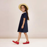 Analogie by Lil Legs Popelin Collection Girls Puff Sleeve Short Sleeve Dress - PPSDS