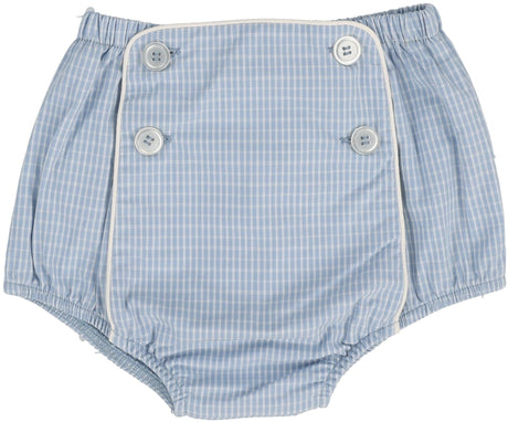 Analogie by Lil Legs Windowpane Collection Baby Boys Button Bloomers - WPBB