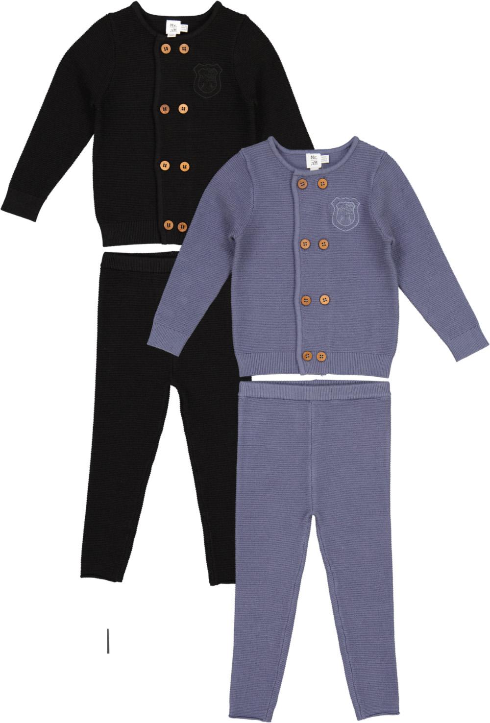 Mr. Mr. Baby Boys Double Breasted Knit Outfit - WB4CY2460E