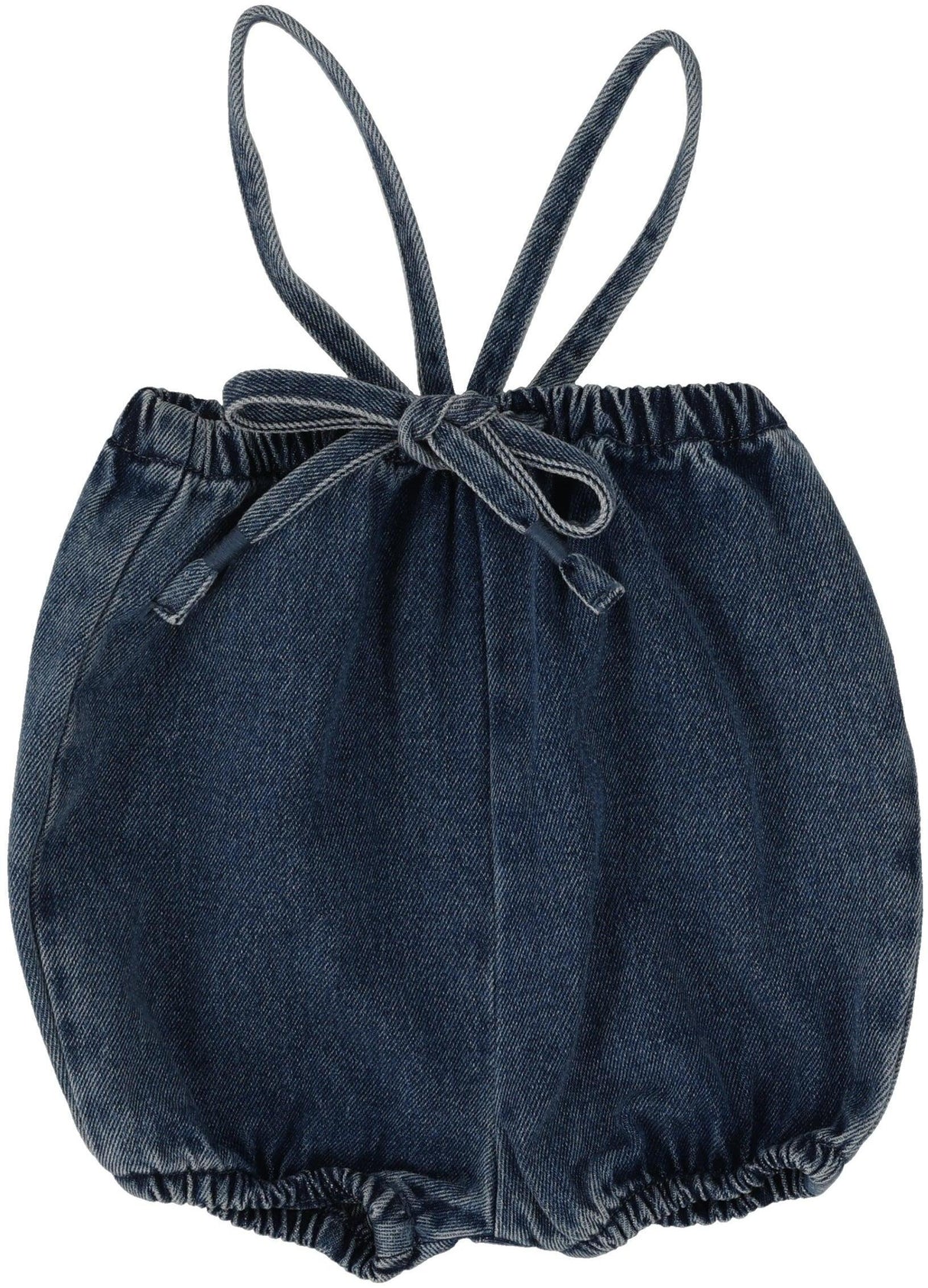 Analogie by Lil Legs Lightweight Denim Collection Baby Toddler Boys Girls Bubble Suspender Shorts Overall - LWBSS