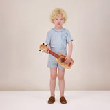 Analogie by Lil Legs Windowpane Collection Boys Button Dress Shorts - WPBS