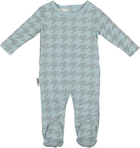 Maniere Baby Boys Girls Houndstooth Cotton Stretchie - HTFW24