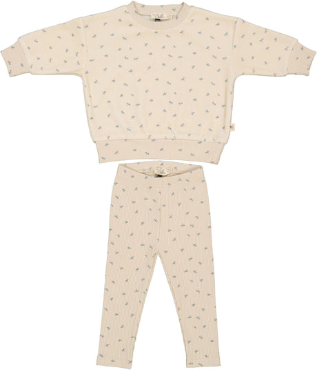 Bebe Bella Baby Boys Girls Velour & Rib Printed Outfit - WB4CY2498E