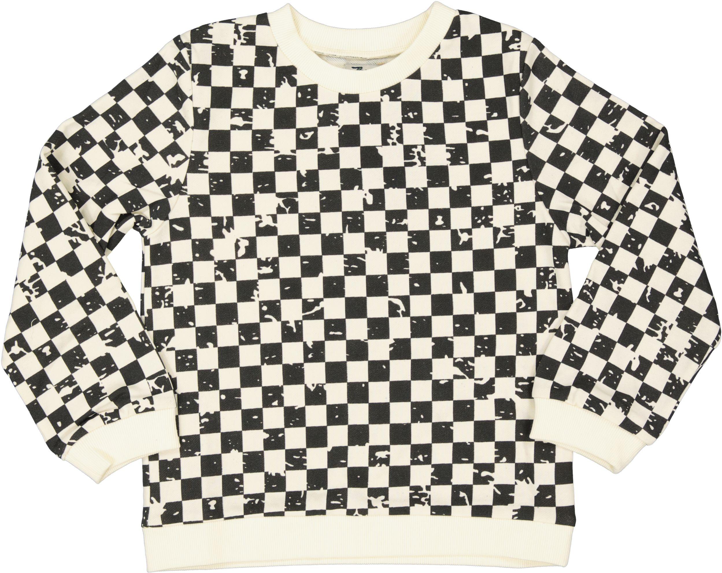 Checkerboard sweatshirt hot sale