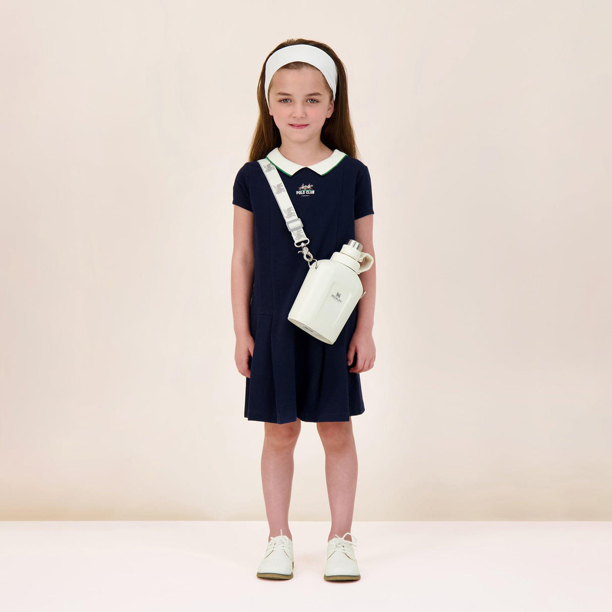 Analogie by Lil Legs Sport Collection Girls Pique Short Sleeve Dress - SCPDS