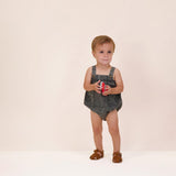 Analogie by Lil Legs Stonewash Collection Baby Toddler Boys Romper - SWBR