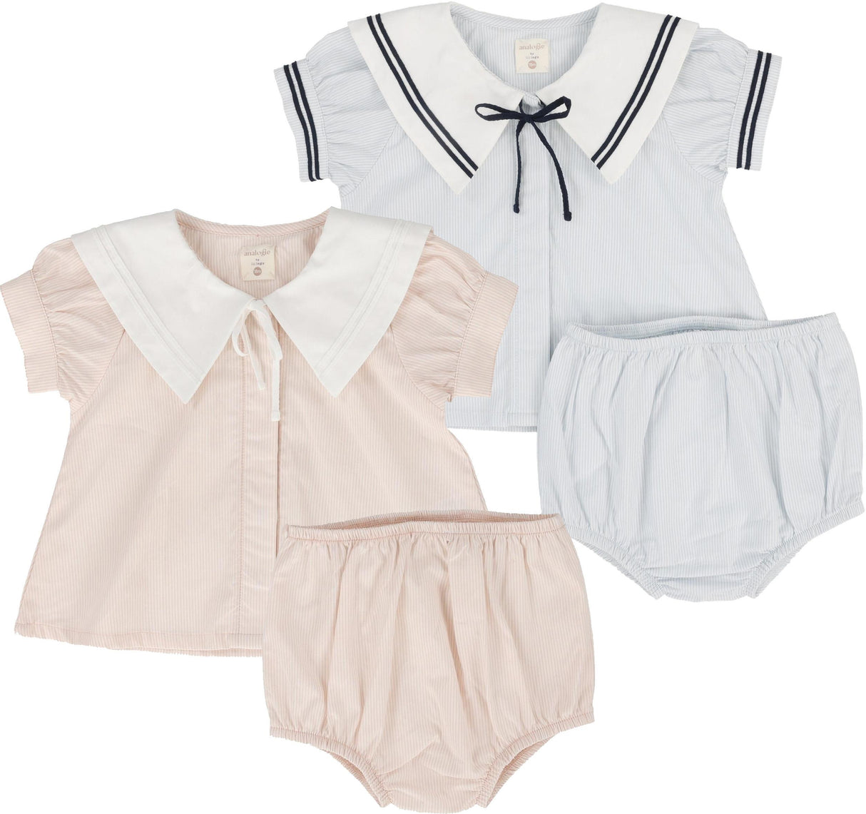 Analogie by Lil Legs Sailor Collection Baby Toddler Girls Outfit - SGS