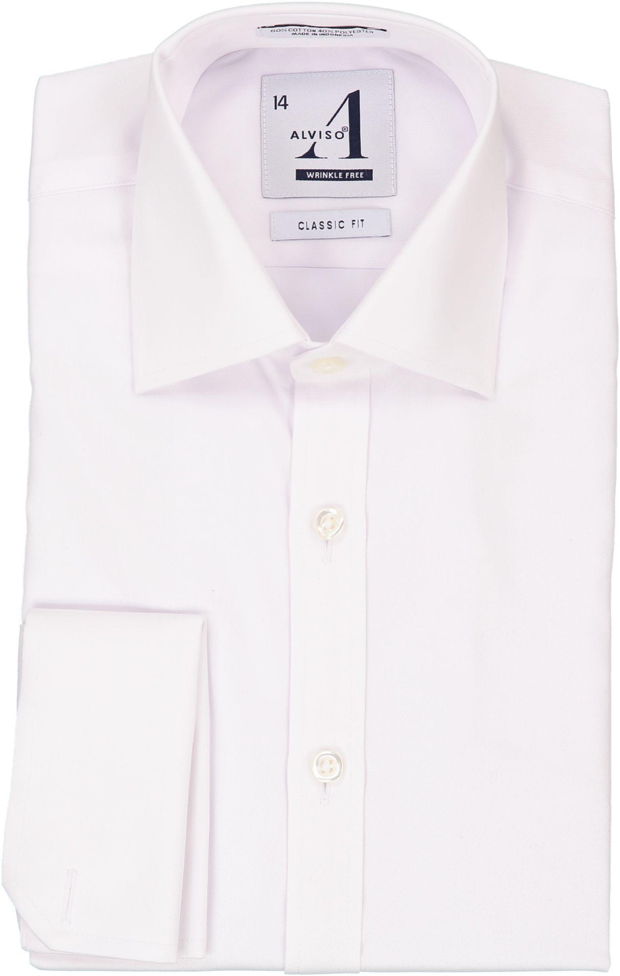 Alviso Boys White French Cuff Cotton/Poly Dress Shirt - T601 – ShirtStop
