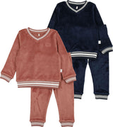 Pouf Boys Girls Velour Varsity Pajamas - VVPJ