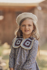 Clo Girls Crochet Knit Collar Dress - WB4CP7034D