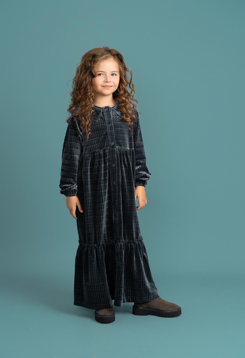 Seal Girls Velour Plaid Maxi Robe - WB4CY2454