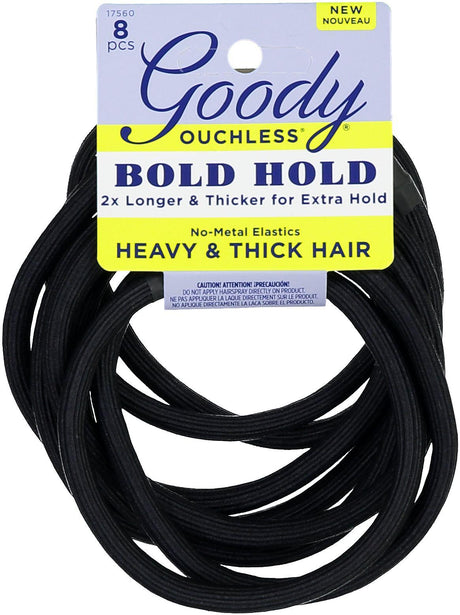 Goody Bold Hold Ponytail Elastics 8 Pack - 2088628