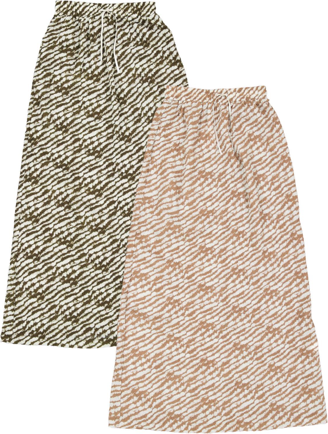 Ginger Teens Womens Zebra Crinkle Maxi Skirt - SB3CPT4850