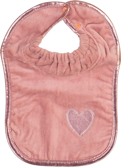 ArGail Baby Toddler Kids Terrycloth Metallic Heart Bib - BB12