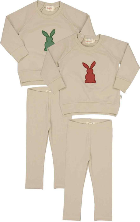 Bondoux Bebe Baby Boys Girls Bunny Applique Outfit - 421