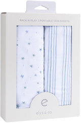 Ely's & Co Stars & Stripes Crib Sheet 2 Pack