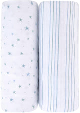 Ely's & Co Stars & Stripes Crib Sheet 2 Pack