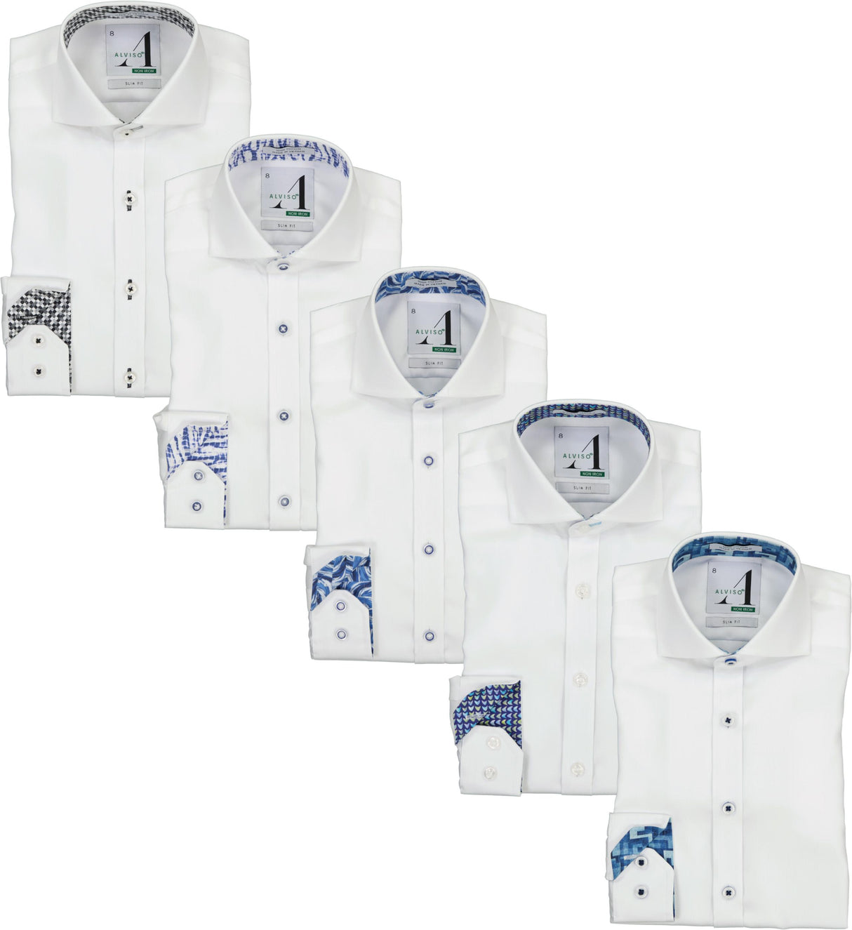 Alviso Boys Long Sleeve Dress Shirt with Contrast - Fall 2024