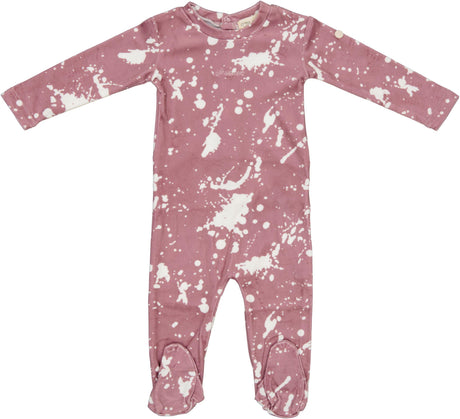 Crew Lounge Baby Boys Girls Splatter Velour Stretchie - SG2806