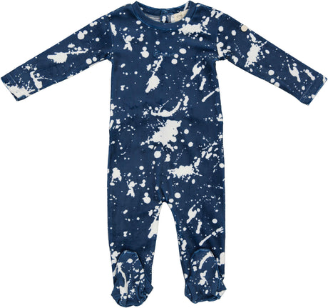 Crew Lounge Baby Boys Girls Splatter Velour Stretchie - SG2806