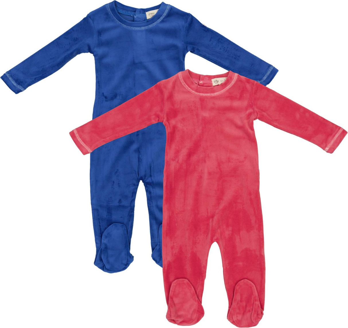 Crew Lounge Baby Boys Girls Velour Stretchie - SG2815