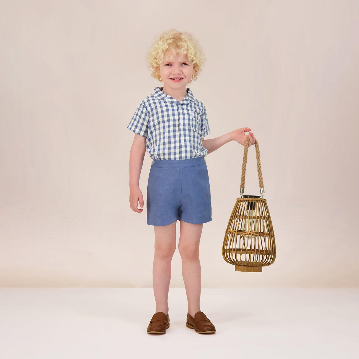 Analogie by Lil Legs Dressy Collection Boys Linen Shorts - DLNS