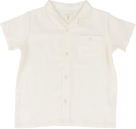 Analogie by Lil Legs Dressy Collection Boys Linen Short Sleeve Shirt - DLS