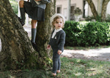 Analogie by Lil Legs Shabbos Collection Toddler Boys Rib Knit Overall