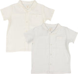 Analogie by Lil Legs Dressy Collection Boys Linen Short Sleeve Shirt - DLS