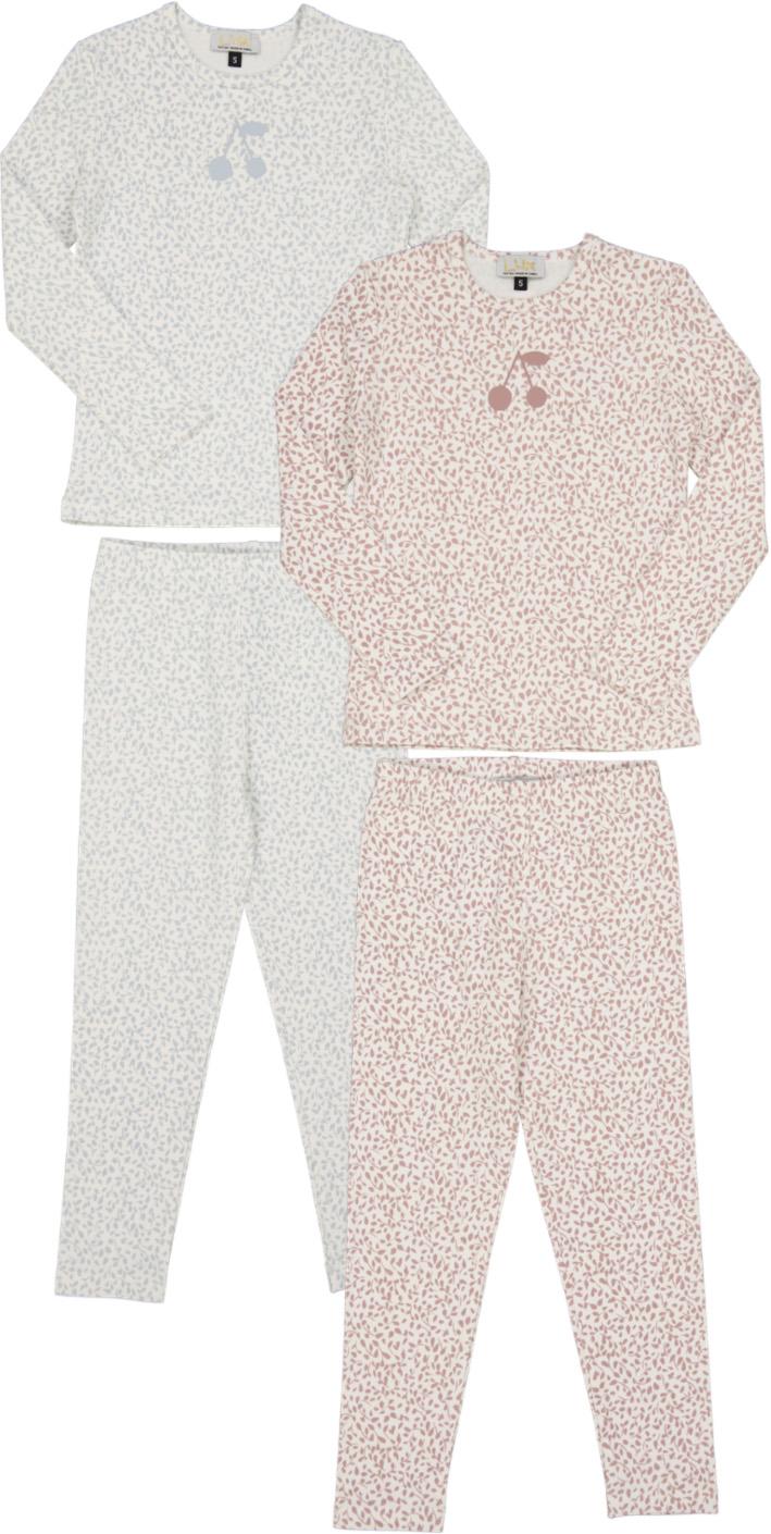 Lux Boys Girls Cotton Leaf & Cherry Print Pajamas - WB4CY2448E