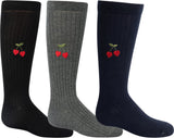 Zubii Girls Cherry Heart Knee Socks - 1125