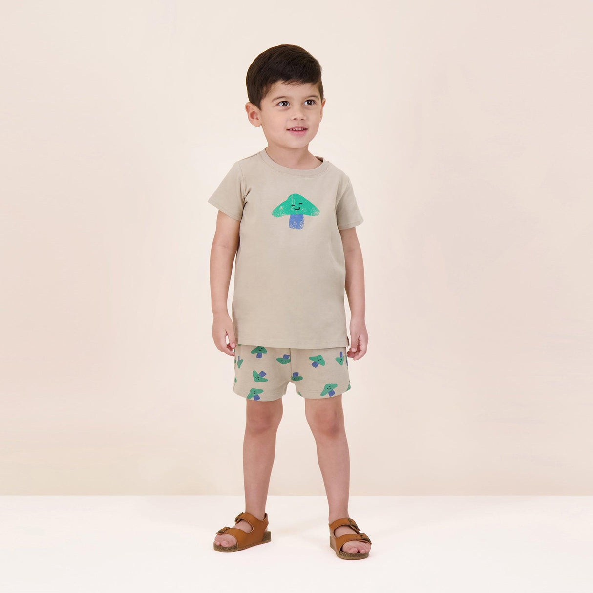 Analogie by Lil Legs Taupe Collection Boys Shorts - TFTS