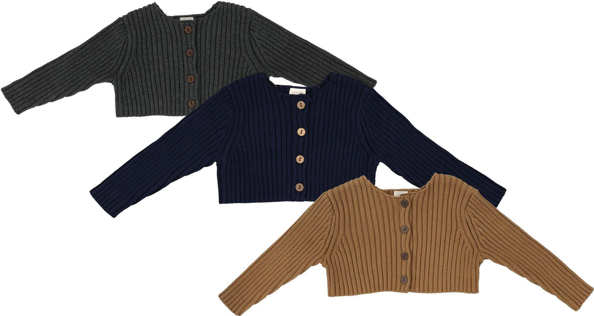 Analogie by Lil Legs Shabbos Collection Toddler Boys Rib Knit Shrug Cardigan