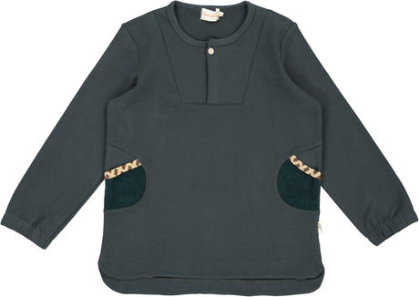 Bondoux Bebe Boys Girls Corduroy Long Sleeve Pocket Shirt - 427