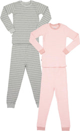 Shinu Boys Girls Striped Cotton Pajamas - SC114-115