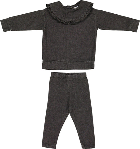 Bonjoy Baby Girls Denim Outfit - BTE26 SETG