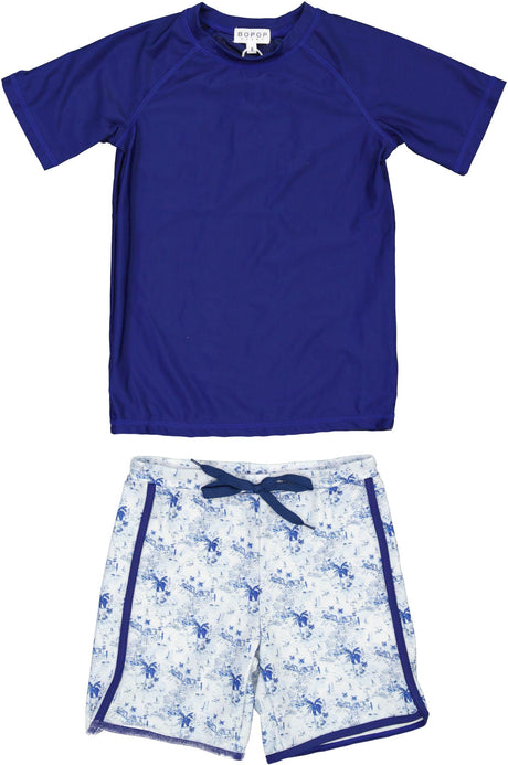 Bopop Boys Bathing Suit & Shirt Set - L883